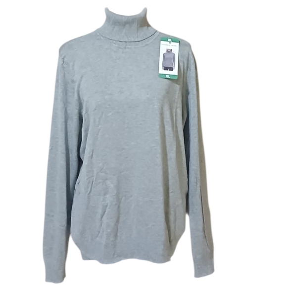 Andrew Marc Sweaters - Andrew Marc Knit Sweater Long Sleeve Turtleneck Gray Women's XLarge New